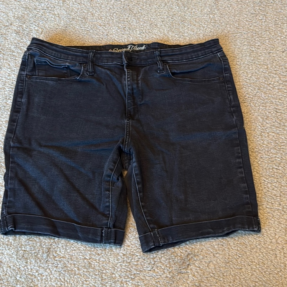 Black Universal Threads High Rise Bermuda Shorts
